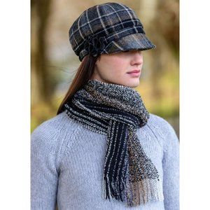 New Made in Ireland Merino Cashmere Scarf Super Soft Black White Brown Gray